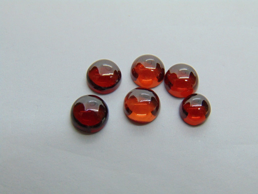 7.60ct Garnet Cabochon 5.5mm 6mm