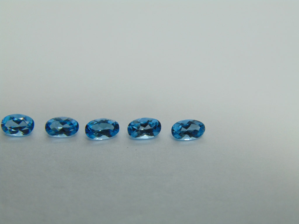 Topázio 1,45ct calibrado 5x3mm