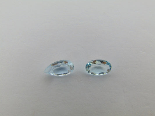 1.80ct Aquamarine 7x5mm 9x5mm