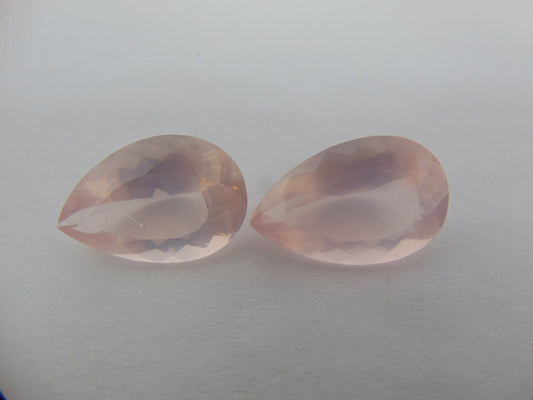 53.10cts Quartz (Rose) Pair