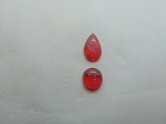 Rodonita 3,40ct 10x6mm 7mm
