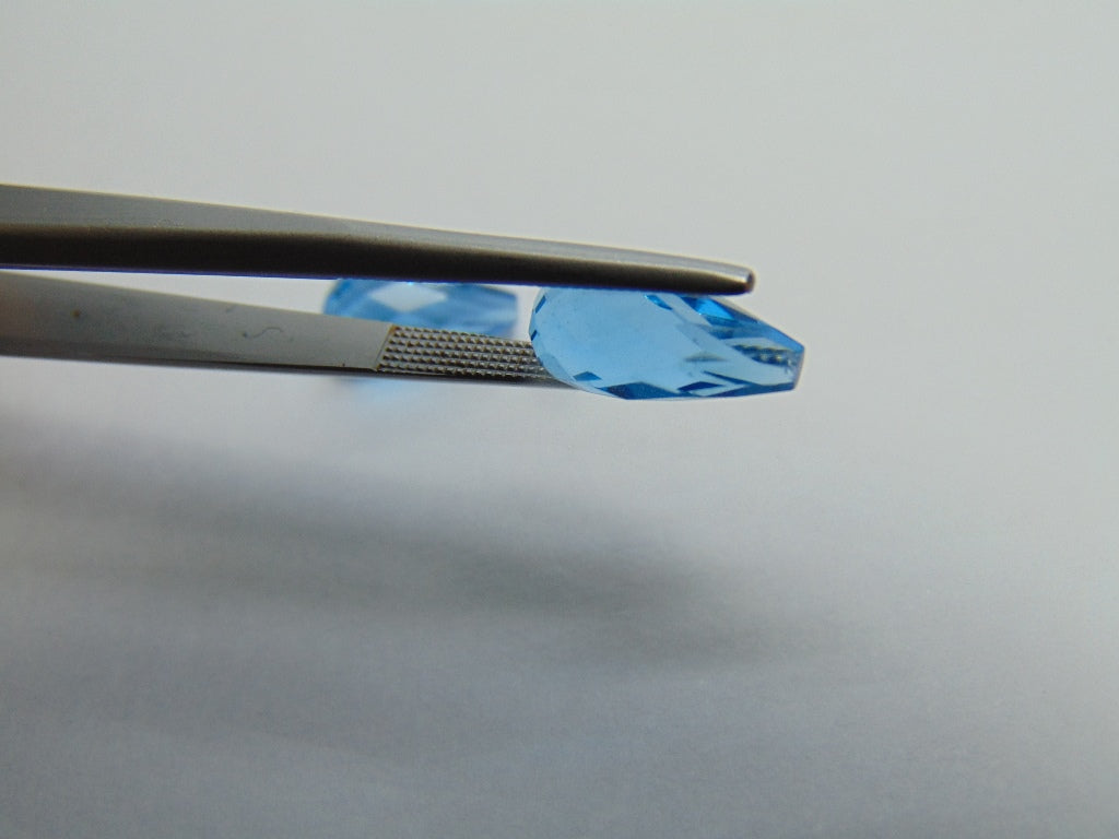 Par suíço de topázio 8,10 ct 12x6mm