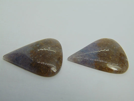 36.20ct Cacoxenite Pair 29x24mm