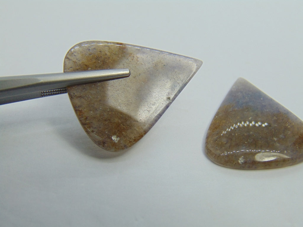 36.20ct Cacoxenite Pair 29x24mm