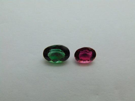 Mistura de Turmalina 2,50ct 8x6mm 7x5mm