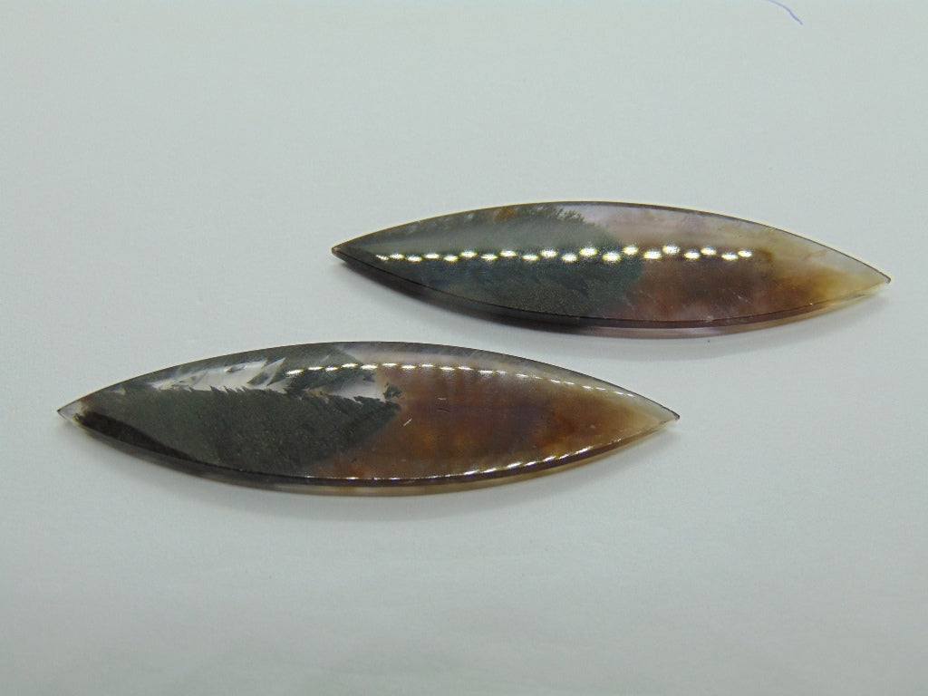 Par de Cacoxenita 59x15mm, 51,75cts