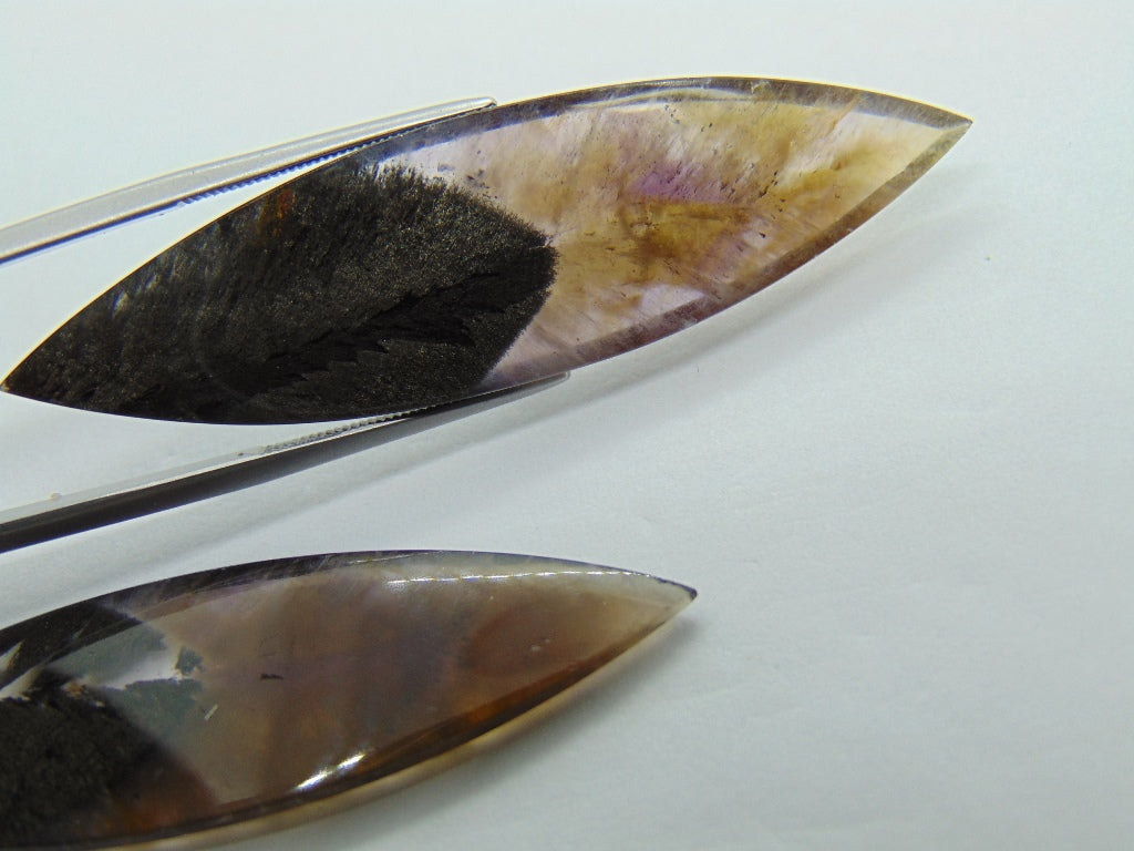 Par de Cacoxenita 59x15mm, 51,75cts
