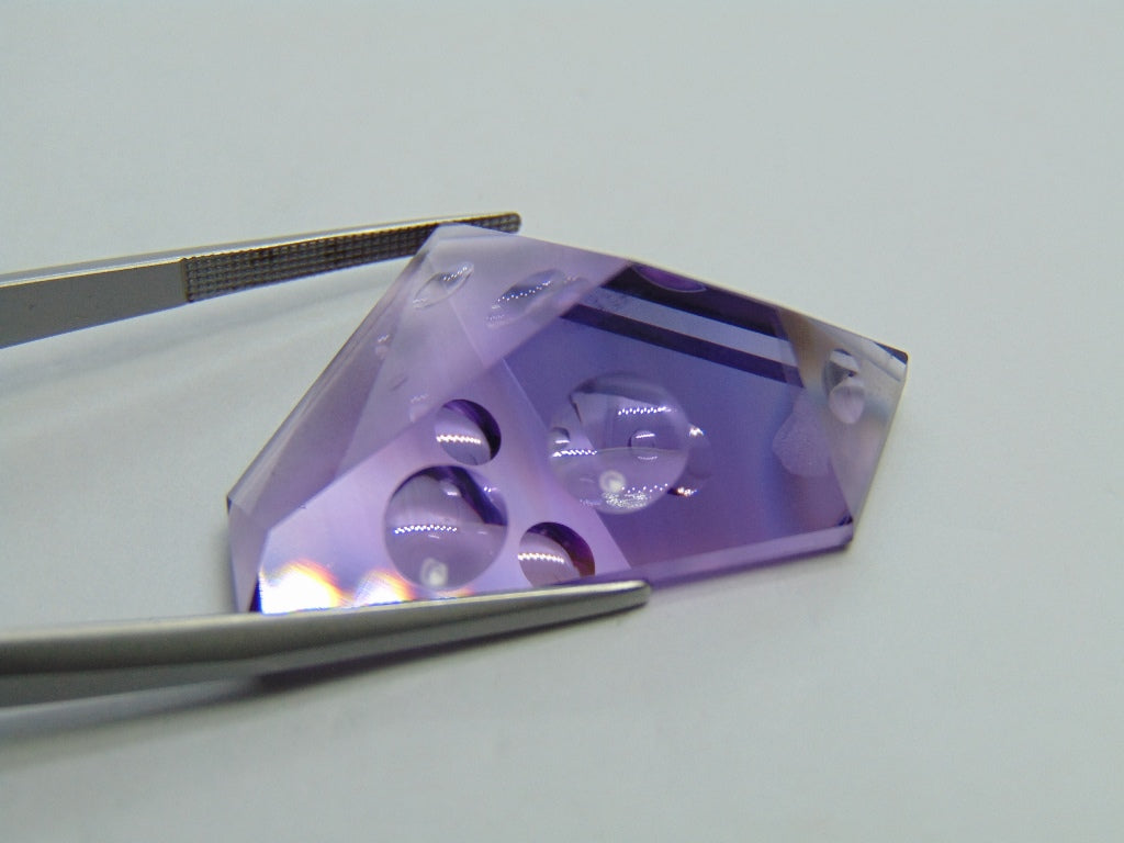 41.10ct Amethyst Bubble 34x24mm