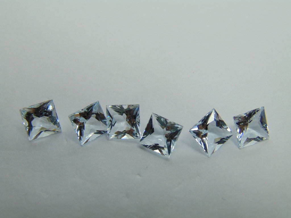 5,70ct Aquamarine Calibrado 6mm