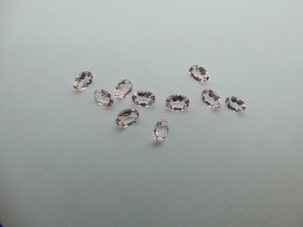 4,58ct Morganite calibrado 6x4mm