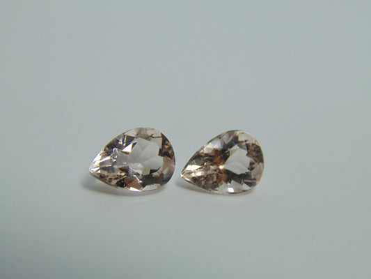 3,85ct Morganitas calibradas 10x7mm