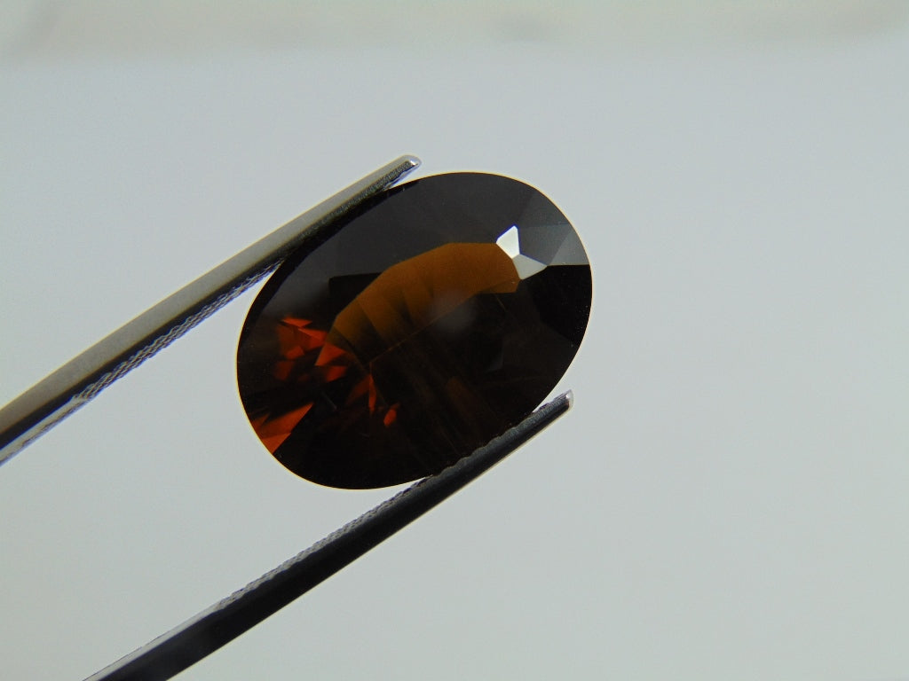 10,60ct Quartzo Fumê 18x13mm