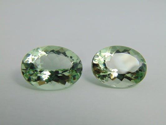 27.70ct Prasiolita Par 19x14mm