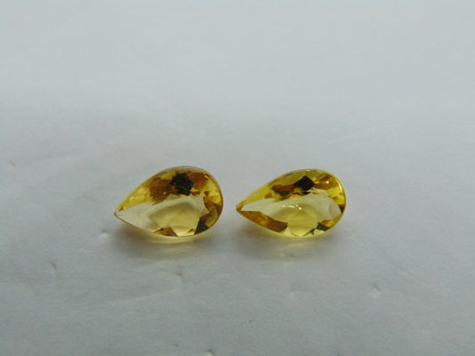 2.10ct Beryl Pair 9x6mm