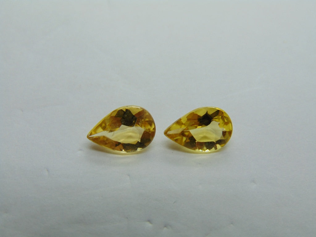 2.10ct Beryl Pair 9x6mm