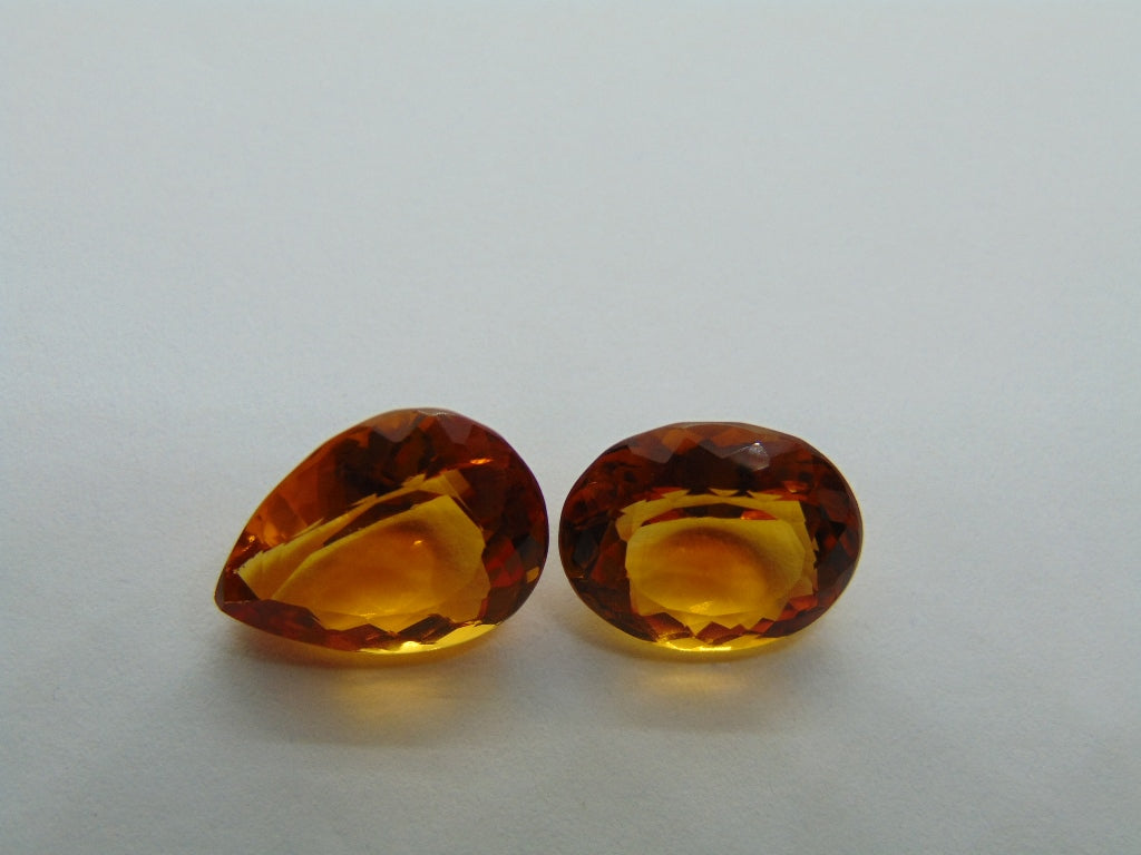 9.95ct citrine 14x10mm 12x10mm