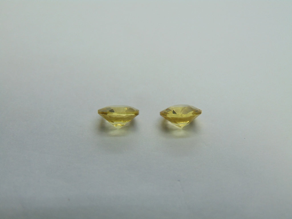 Par de Berilos 1,94ct 7mm