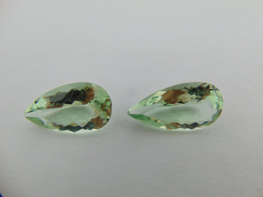 Prasiolita de 22,30 cts (par)