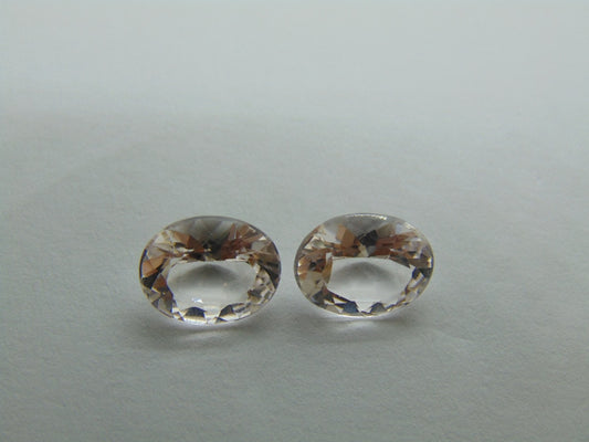 Par de Morganita 4,25ct 10x8mm