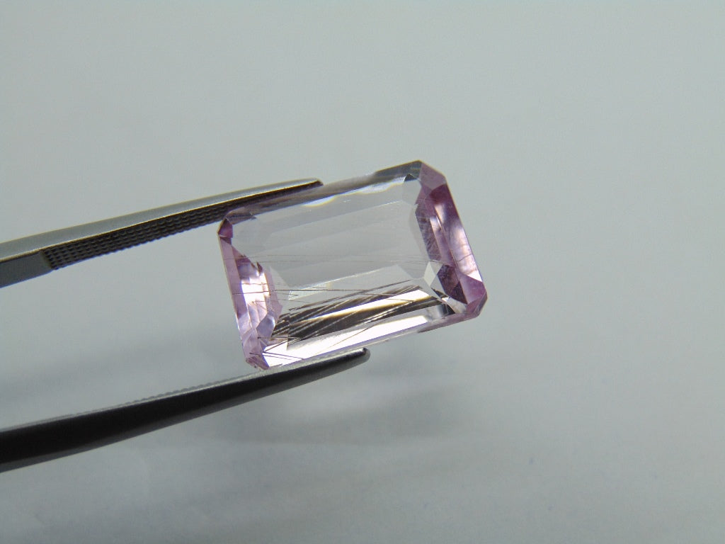 Kunzita 9,15ct com agulhas 15x11mm