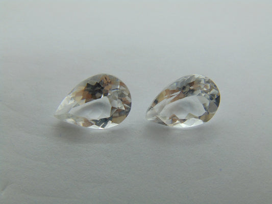 Par de Topázios 8,28ct 12x9mm