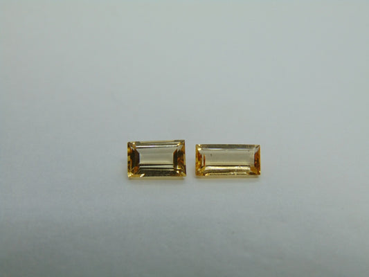 1,79ct Topázio Imperial 8x4mm 7x4mm