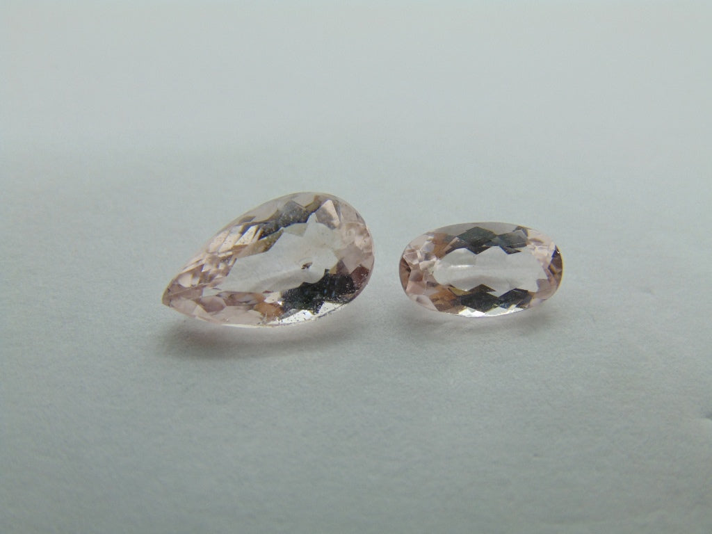2,95ct Morganita 11x6mm 9x5mm