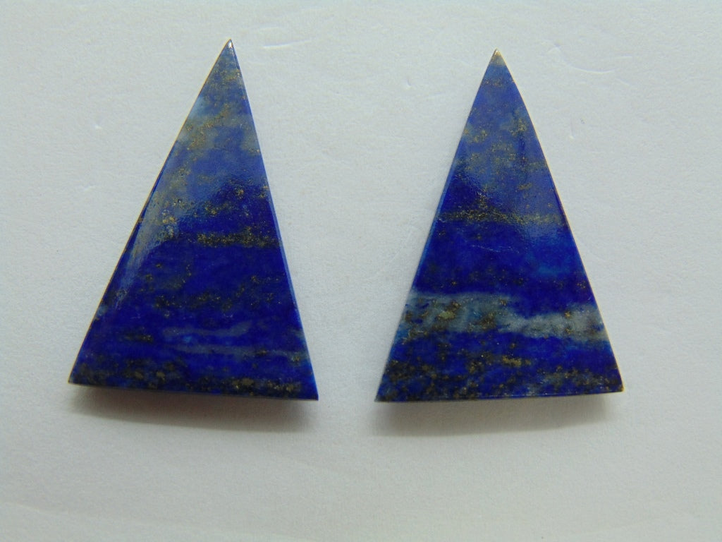 Par de Lazulita 18.50ct 25x17mm