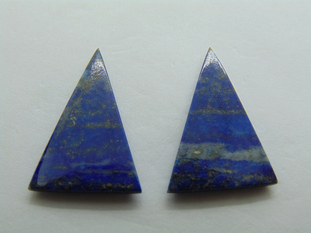 Par de Lazulita 18.50ct 25x17mm
