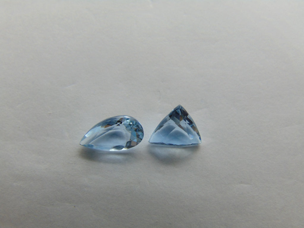 1.75ct Aquamarine 9x5mm 7mm