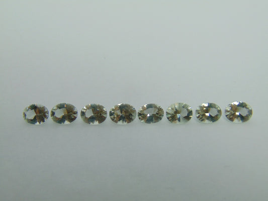 9,45ct Prasiolite calibrado 8x6mm