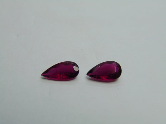 2.60ct Rubellite 11x5mm 10x6mm