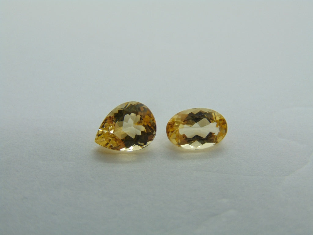 Topázio Imperial 1,65ct 7x5mm 6x4mm
