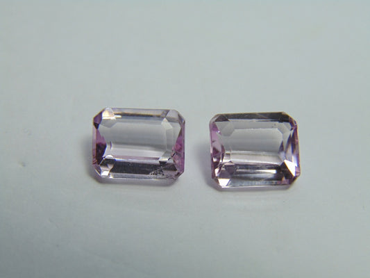 Par de Kunzita 7,05ct 10x8mm
