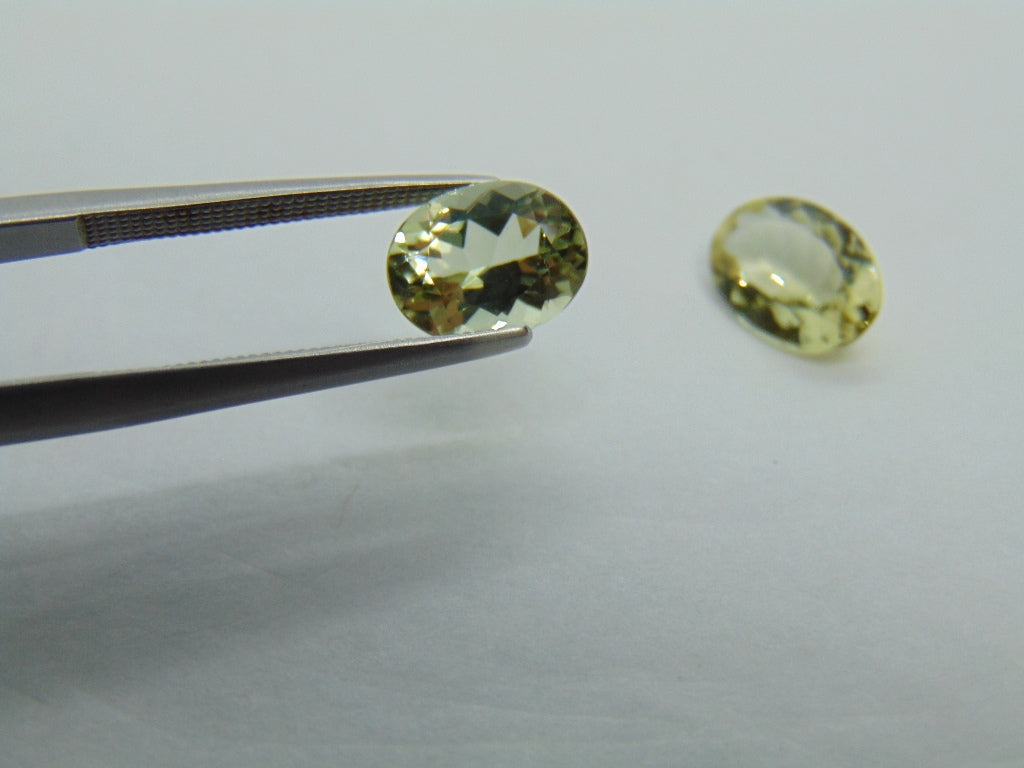 3.15ct Beryl Green 10x7mm 9x7mm