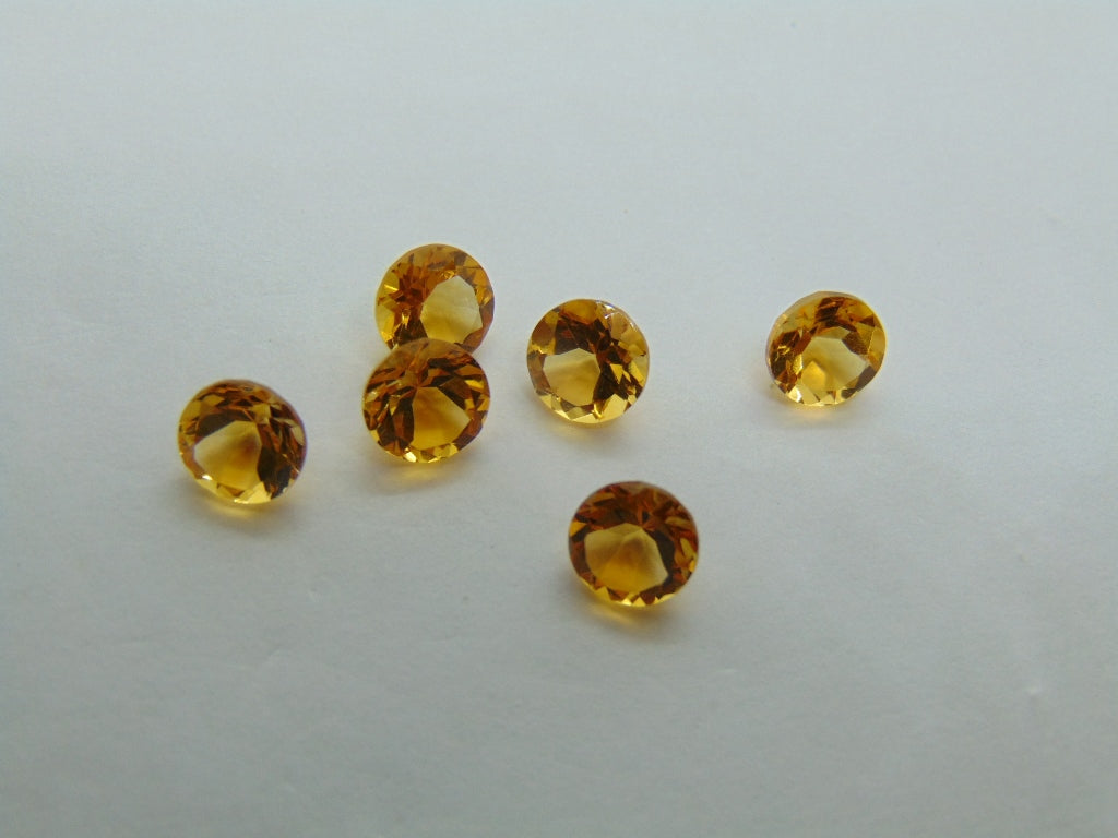 4.90ct Citrine Calibrated 6mm