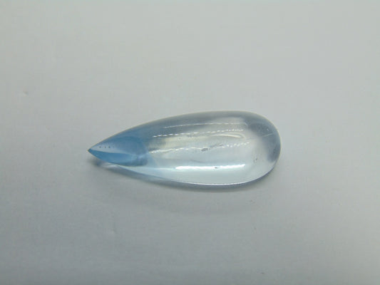 16.05ct Água-marinha Cabochão Bicolor 29x12mm