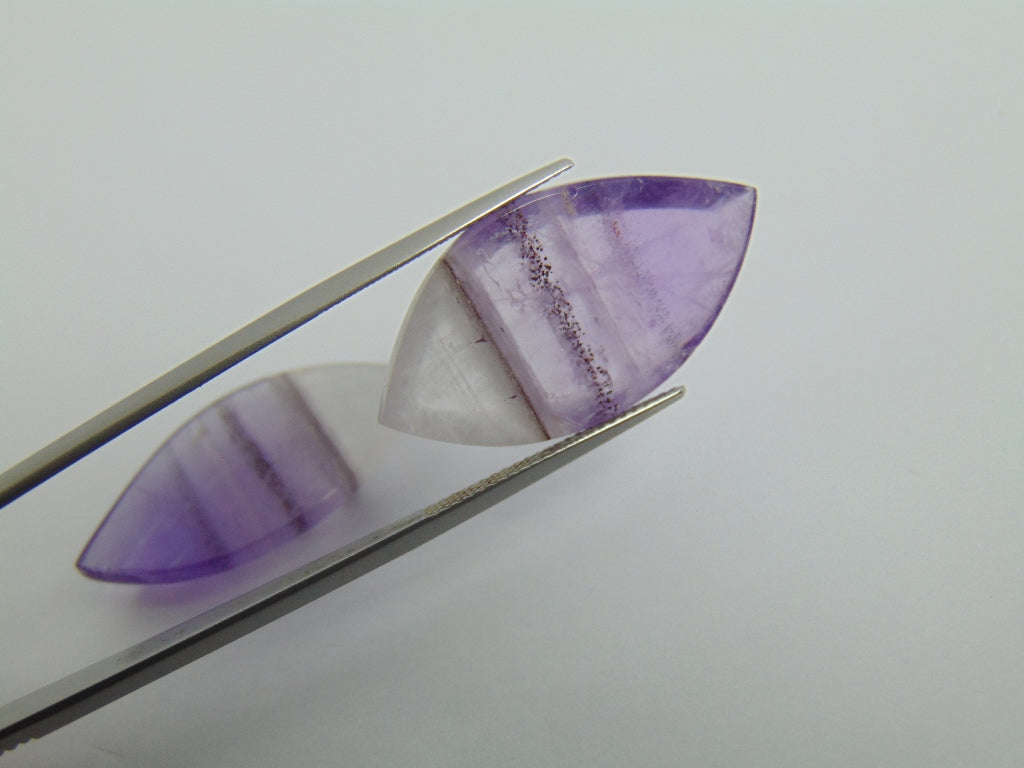 38,10 ct Ametista (Bicolor) Par