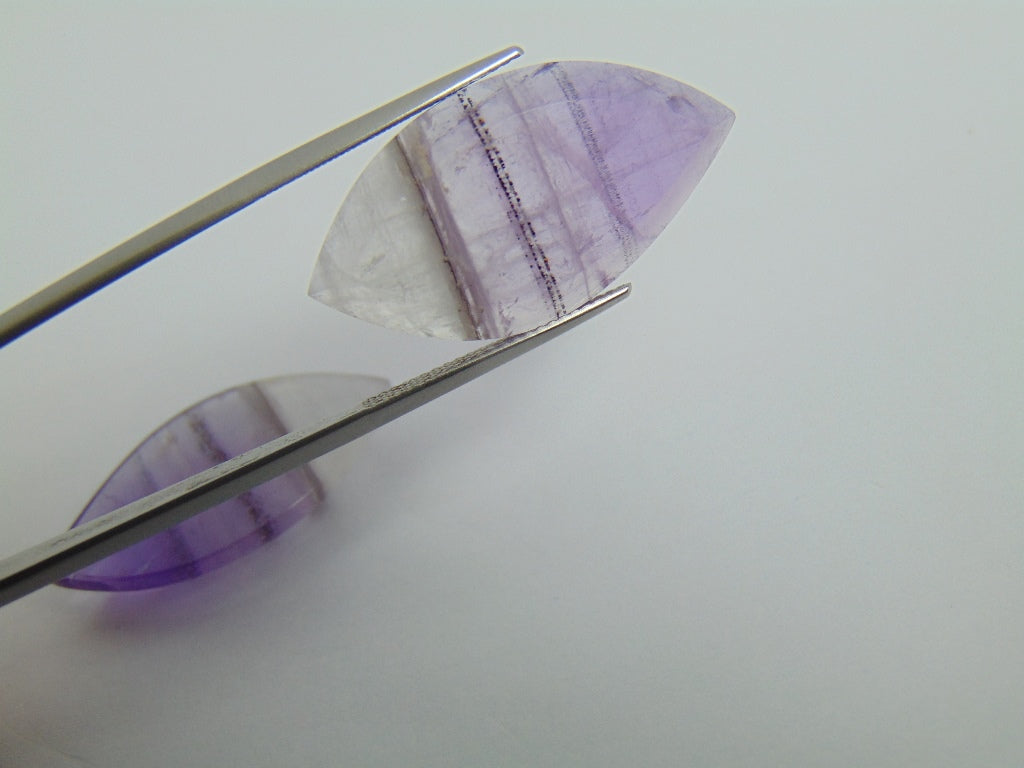 38,10 ct Ametista (Bicolor) Par
