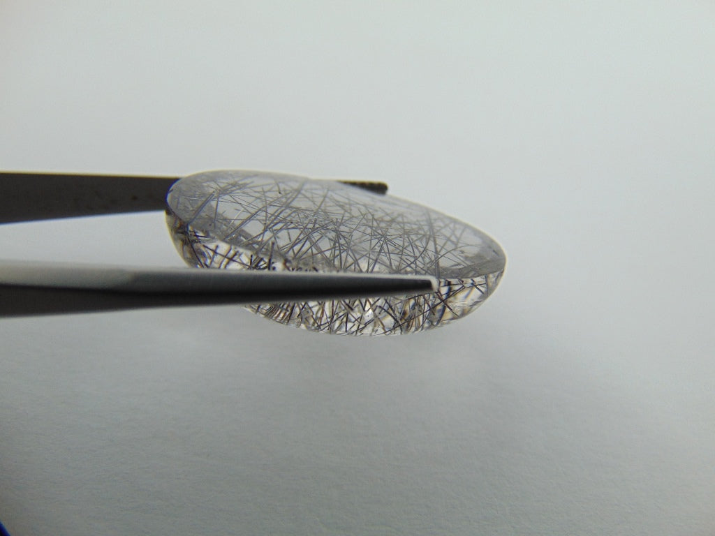 Inclusão de quartzo 33,50ct 27x17mm