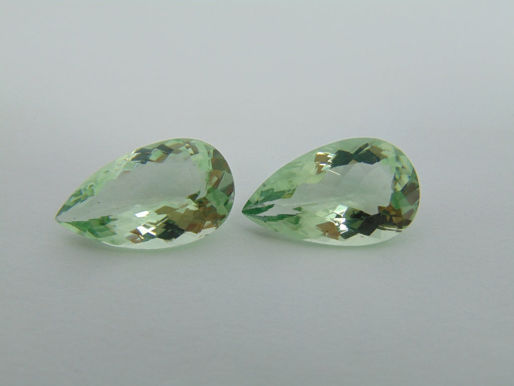 28.60cts Prasiolita (Par)
