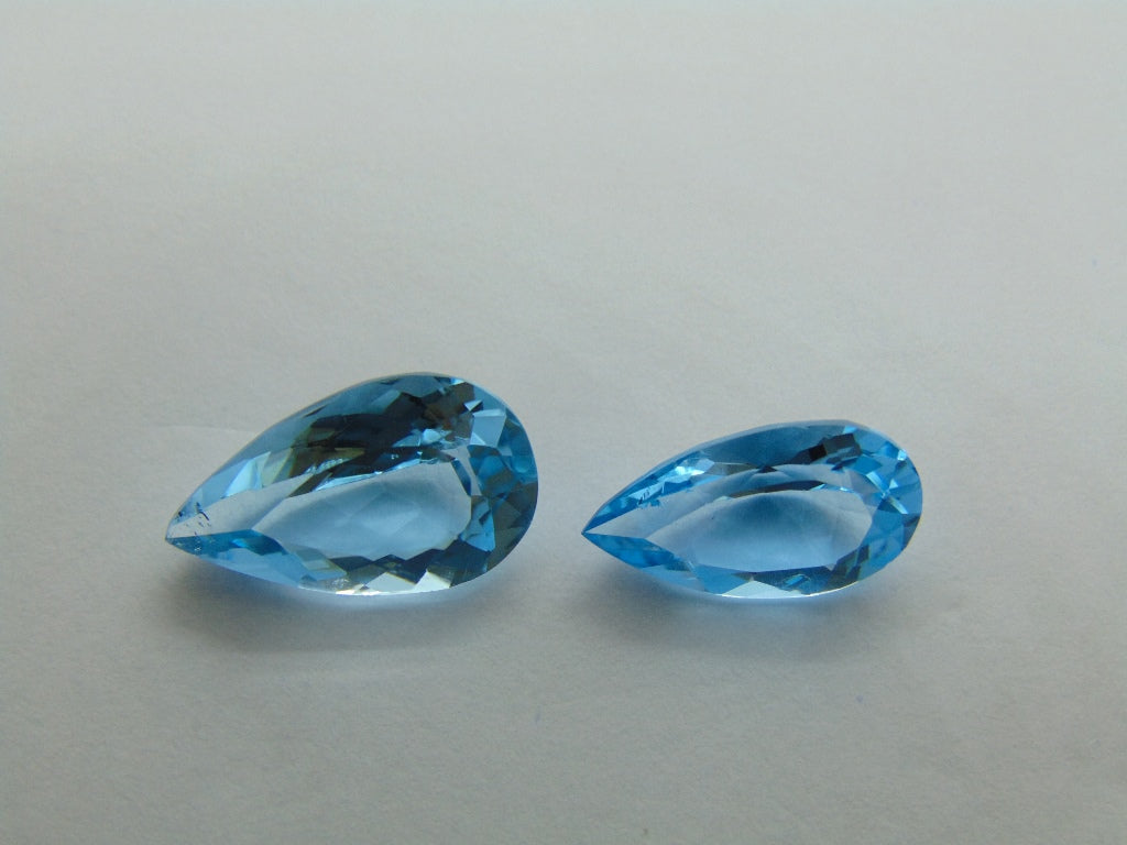 10.25ct Topaz Swiss 16x10mm 14x8mm