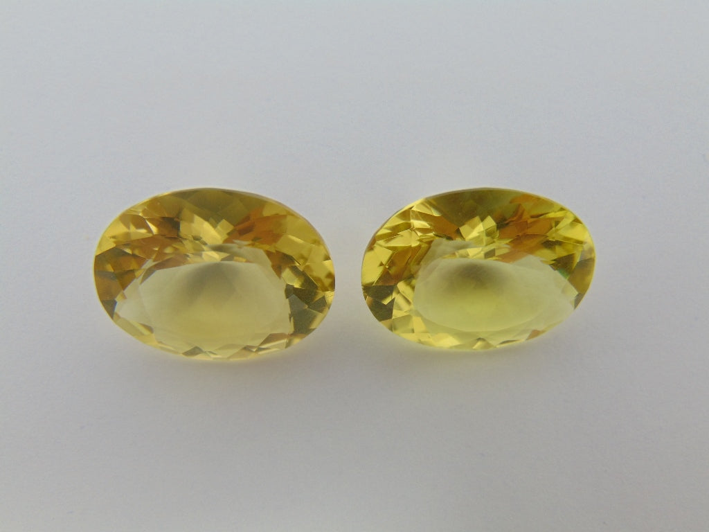 Par de Quartzo (Ouro Verde) de 20,30cts