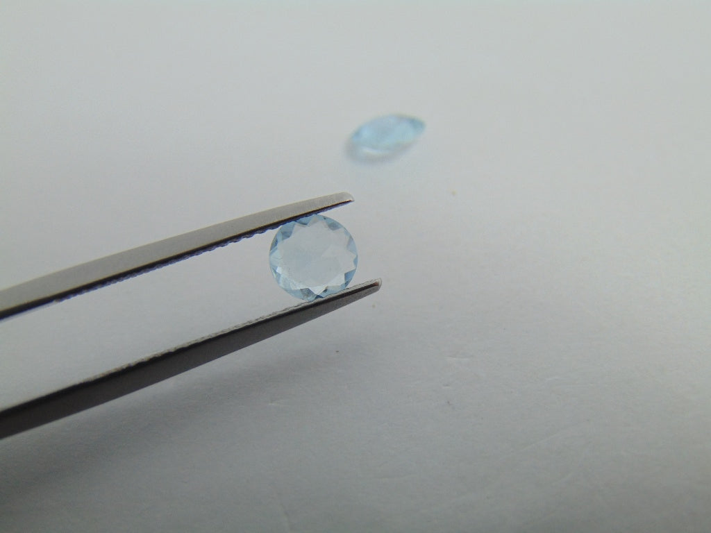 1,02ct Aquamarine 6mm 5mm