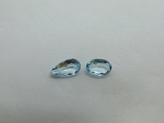 1,40ct Aquamarine 9x5mm 8x5mm