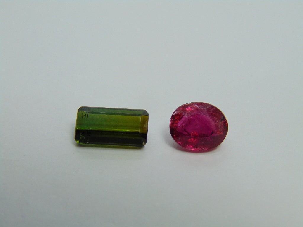 5.20ct Tourmaline mix 11x6mm 9x7mm