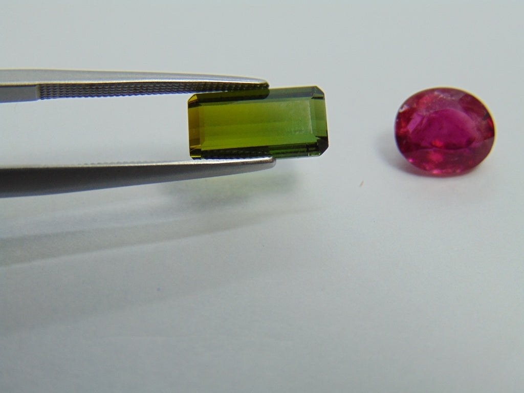 5.20ct Tourmaline mix 11x6mm 9x7mm
