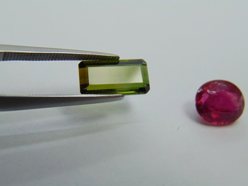 5.20ct Tourmaline mix 11x6mm 9x7mm