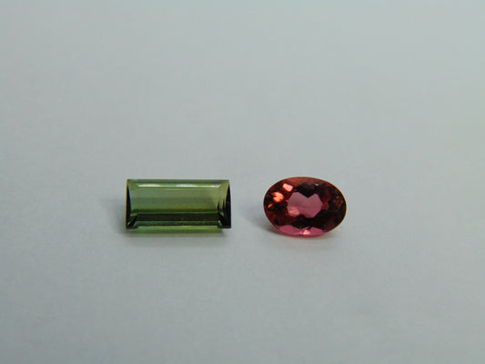 Turmalina 2,59 ct 10x5mm 8x6mm