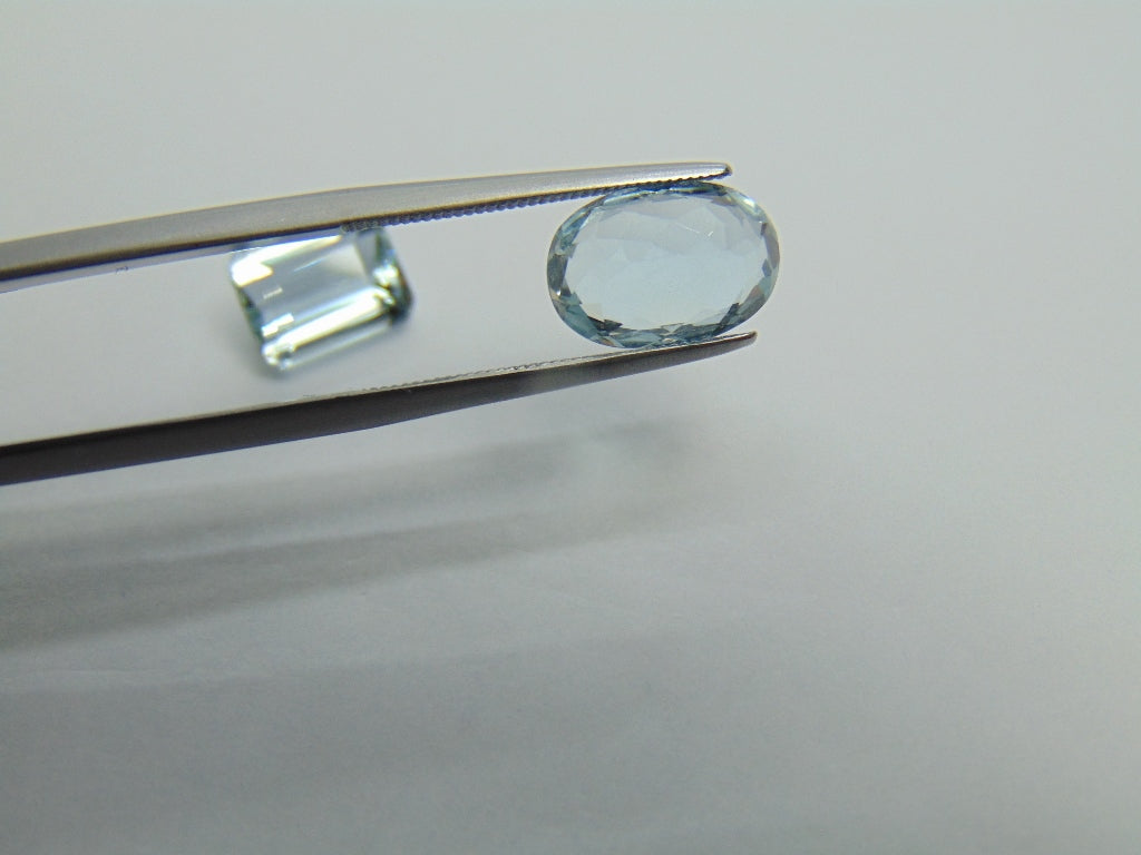 7,70 ct Topázio Cor Natural 9x7mm 11x8mm